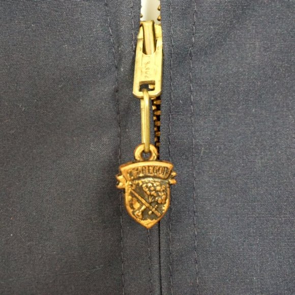 MEN'S MCGREGOR DRIZZLER VINTAGE FIELD JACKET SZ: 38 NAVY BLUE - Picture 4 of 12